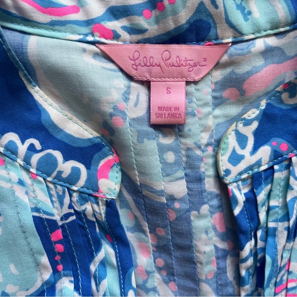 LILLY PULITZER Sarasota Tunic Top Size Small Preppy Classic Modest Stylish - Picture 4 of 9